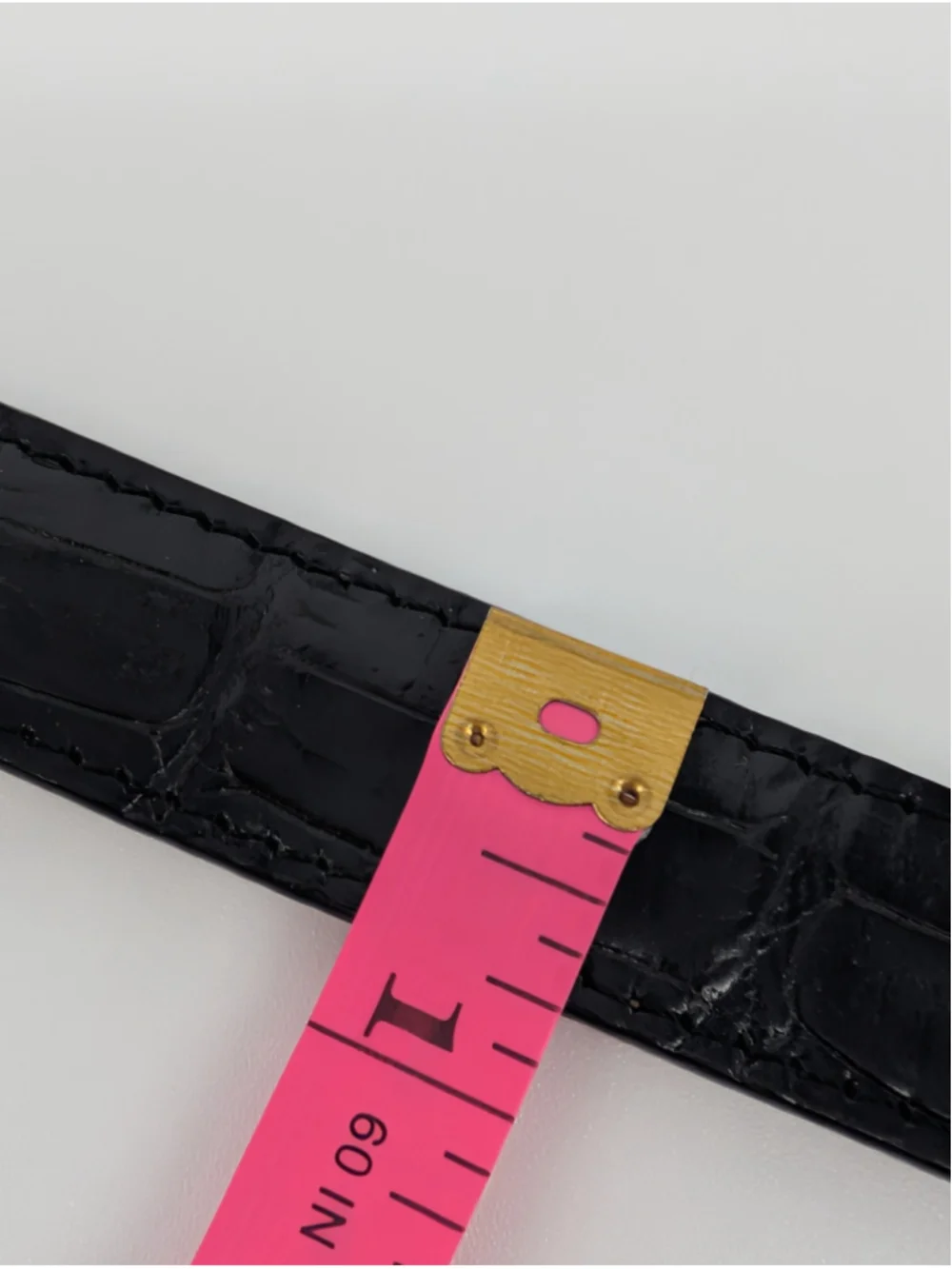 Vintage Brighton Reversible Black Brown Croc Leather Belt Silver Buckle 30-34